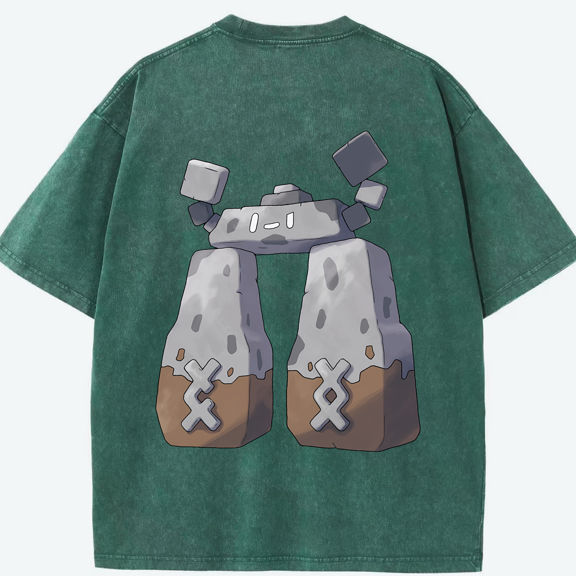 （画像用） ポケットモンスター Pokémon 綿100% ヴィンテージ風 半袖Tシャツ（背面プリント）